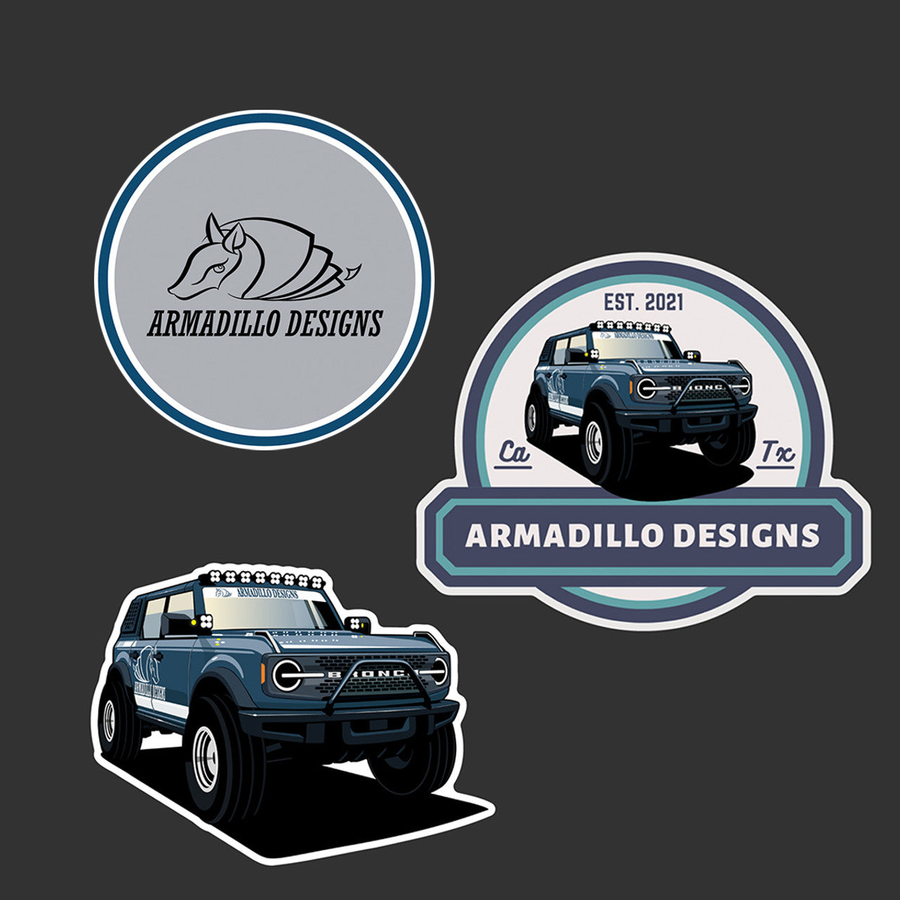 Armadillo Designs Sticker Pack