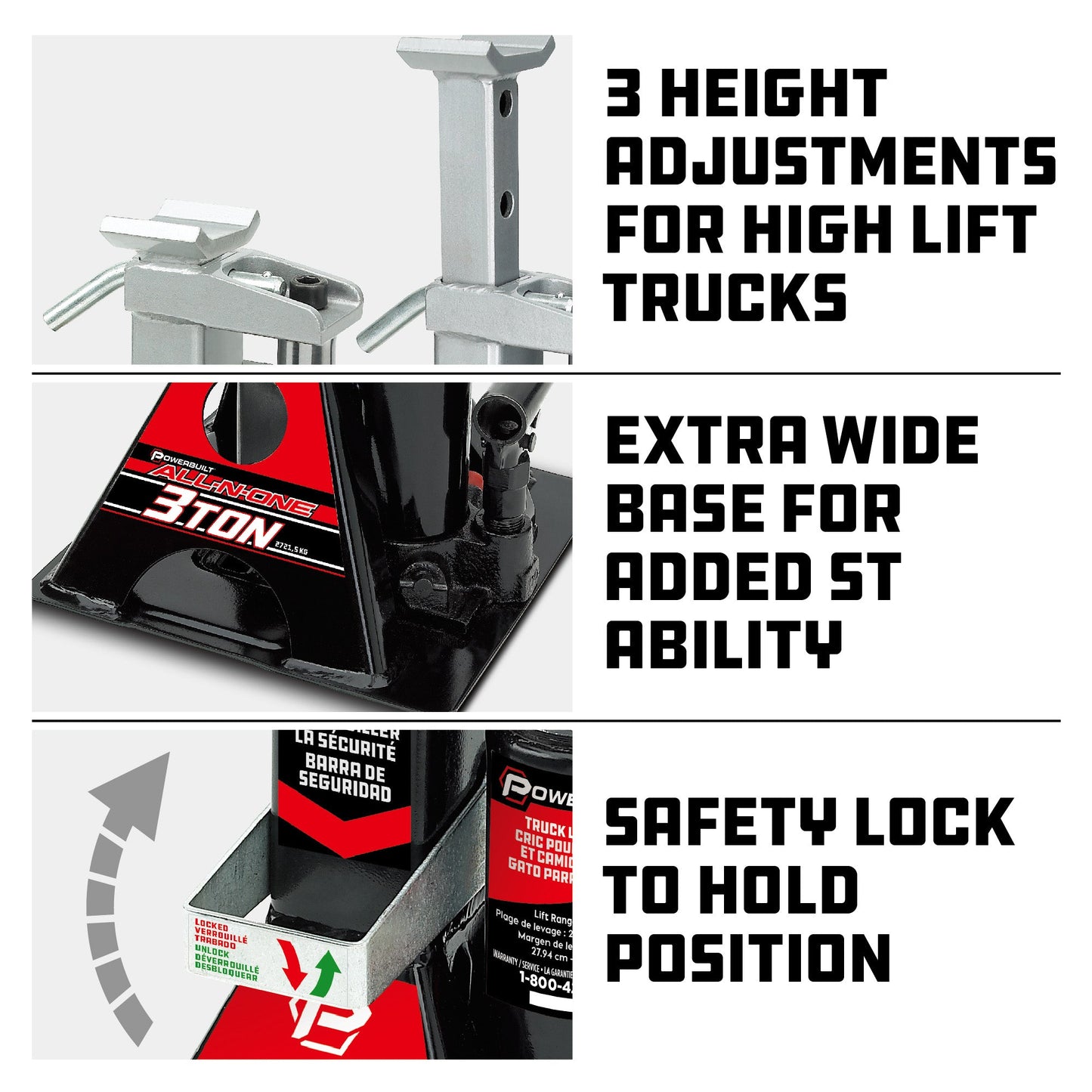 MoTLEY Industries - 3 Ton All-in-One Jackstand/Bottle Jack