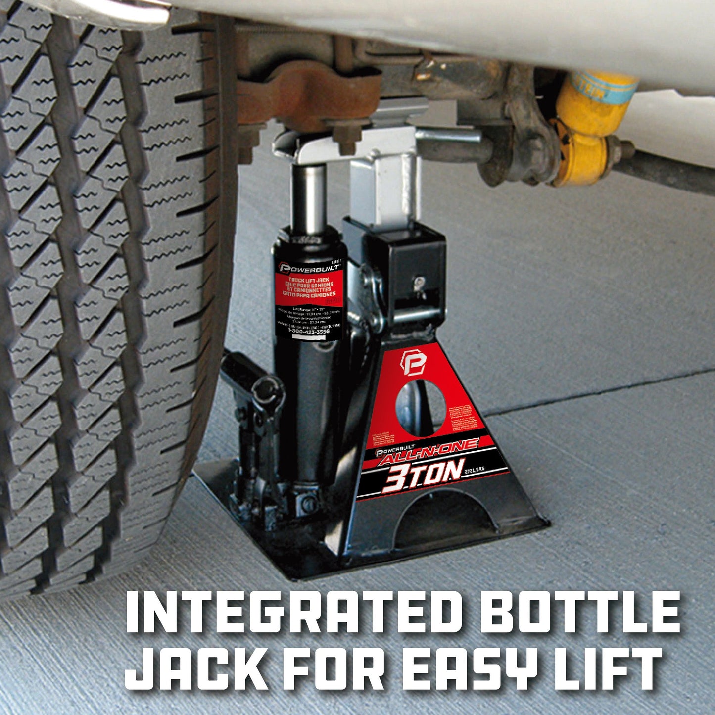 MoTLEY Industries - 3 Ton All-in-One Jackstand/Bottle Jack