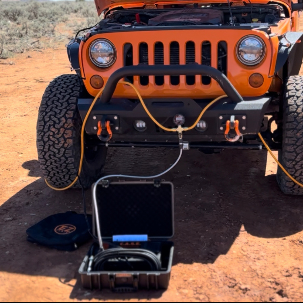 EZ Flate - C.A.S.E. - 10.6 CFM Portable Dual Air Compressor