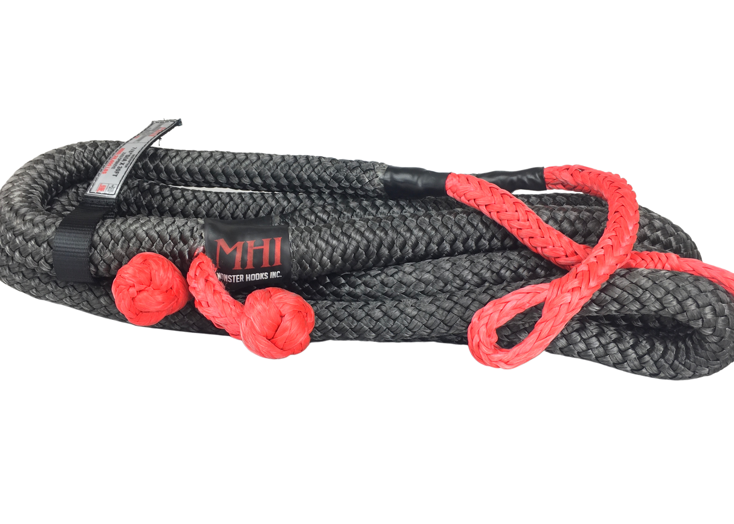 7/8" KINETIC RECOVERY ROPE W BUILT IN SPECTRA SOFT SHACKLES