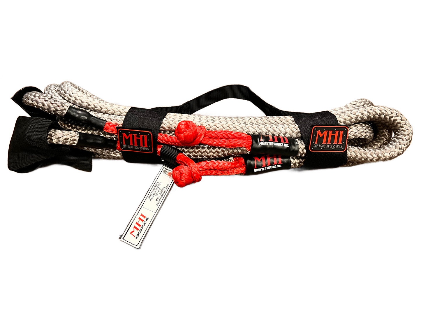 1/2" RECOVERY ROPE WITH BUILT IN SOFT SHACKLES