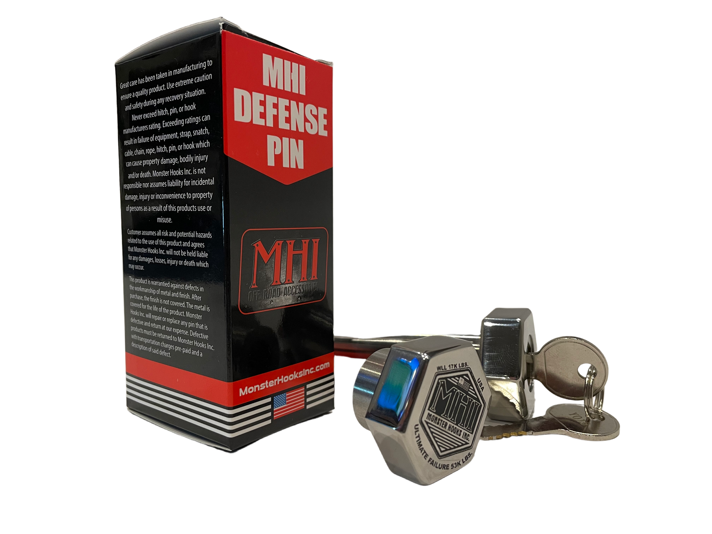 7/8" KEY LOCKING PIN (MH-LPSH78) SHACKLE LOCK