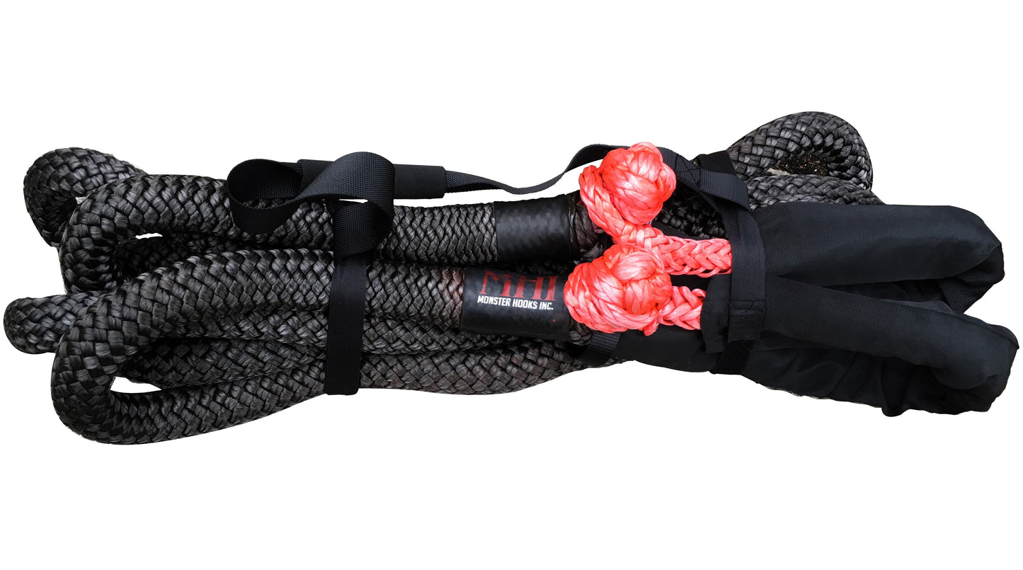 7/8" KINETIC RECOVERY ROPE W BUILT IN SPECTRA SOFT SHACKLES